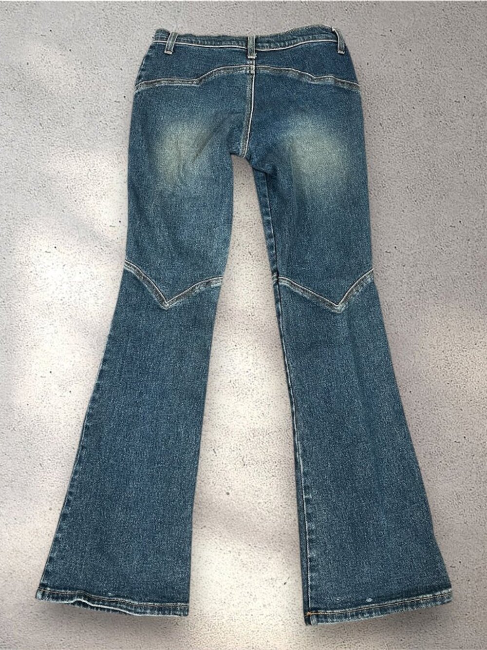 VTG Serfontaine Easy Rider Bootcut Jeans Women's 28 Low Rise Flare Designer Y2K - Picture 2 of 10